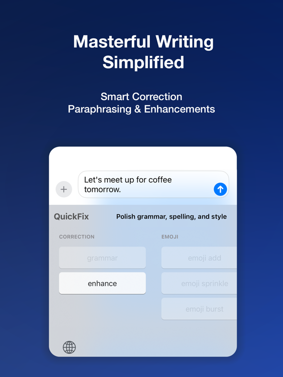 QuickFix: AI Keyboard iPad screenshot 2 - Productivity app