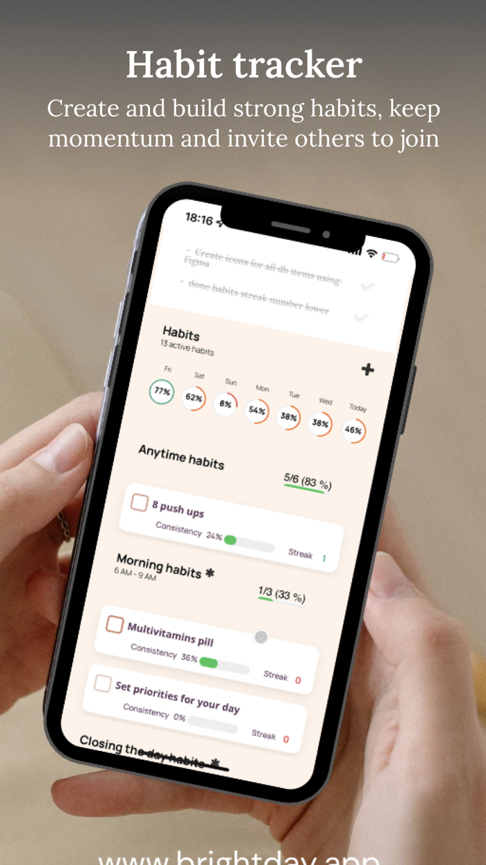 BrightDay - Habit Tracker