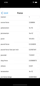 iUnit Measurement Conversion screenshot #5 for iPhone