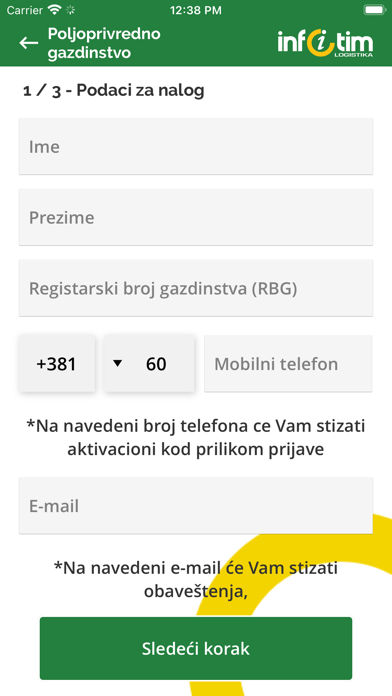 Info Tim Logistika Screenshot