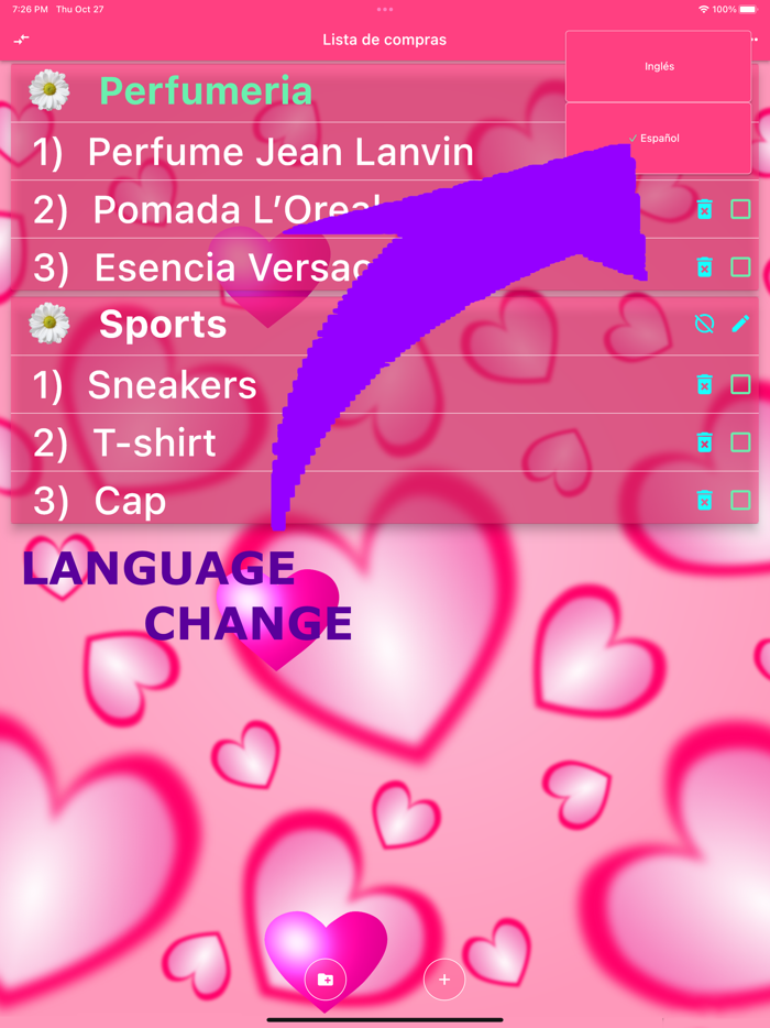 Cute princess shopping list