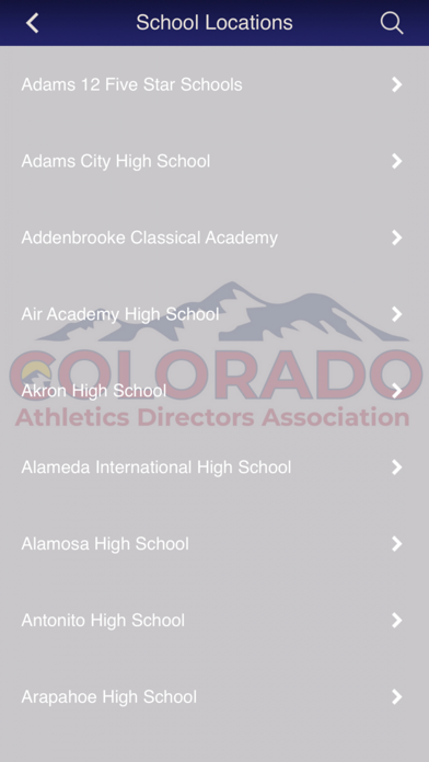 CO Athletics Directors Assoc Screenshot