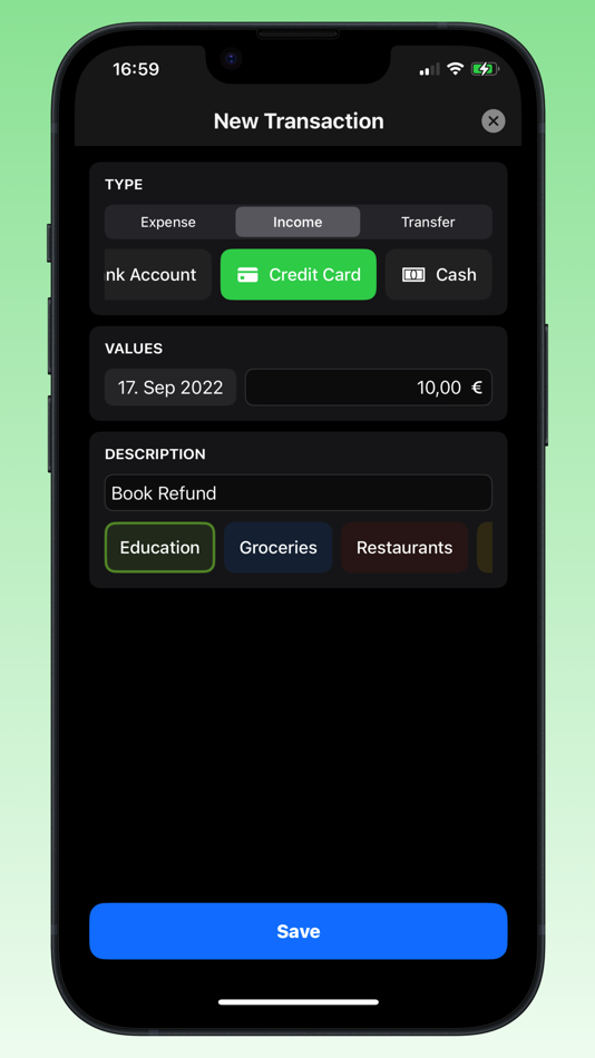 #4. Teller: Expense Tracker (iOS) 由: Marcus Rossel