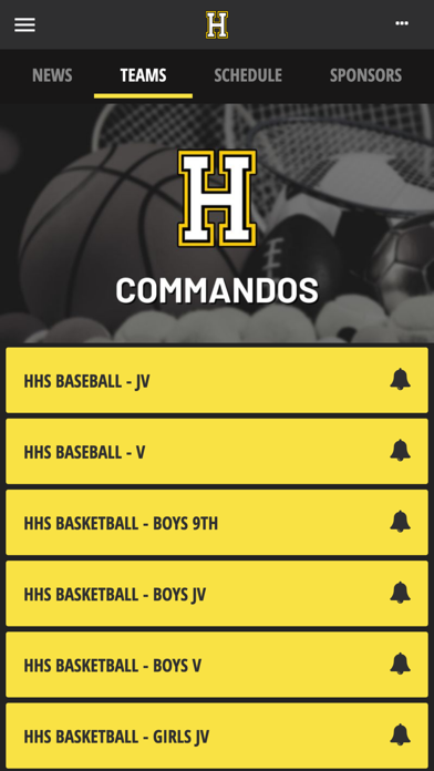 Hendersonville H.S. Athletics Screenshot