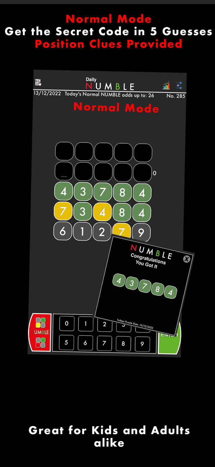 NUMBLE  Daily Mastermind