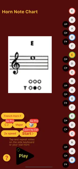 Game screenshot French Horn Note Chart apk