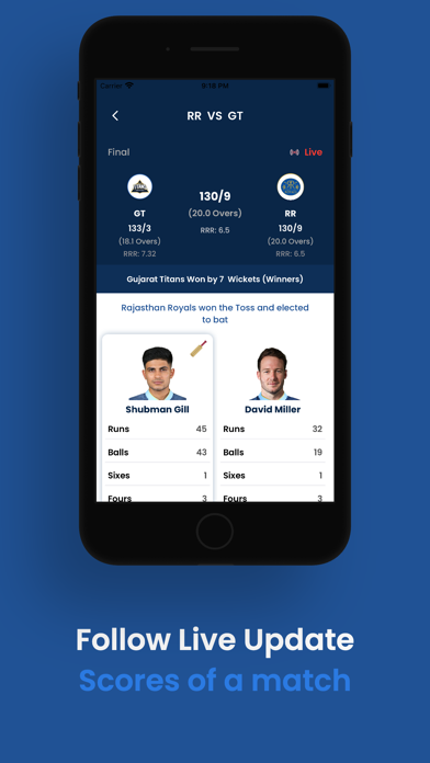 IPL 2024 Live Score Screenshot