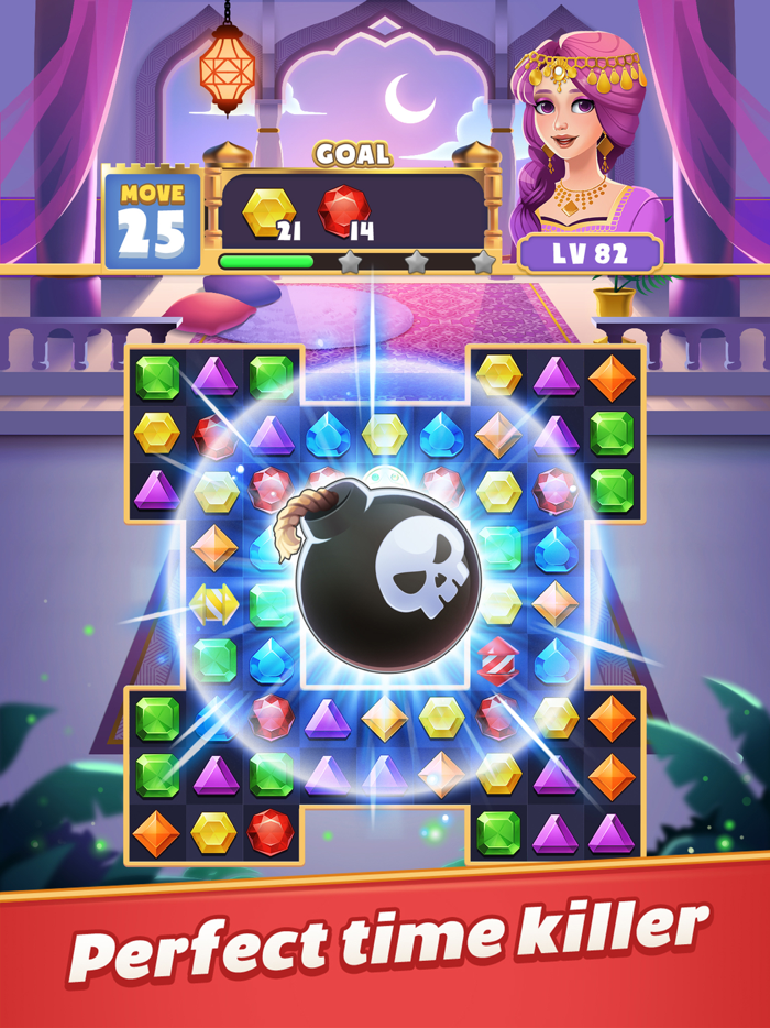 Jewels Magic Queen Match 3