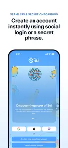 Sui Wallet Mobile screenshot #1 for iPhone