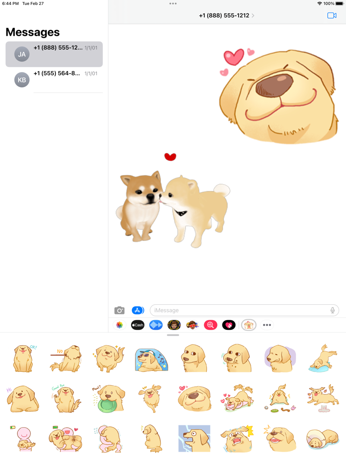 Lovely Dog Stickers- WASticker