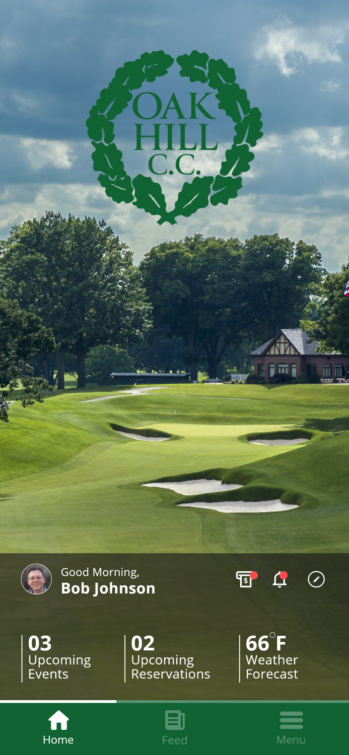 Oak Hill Country Club.