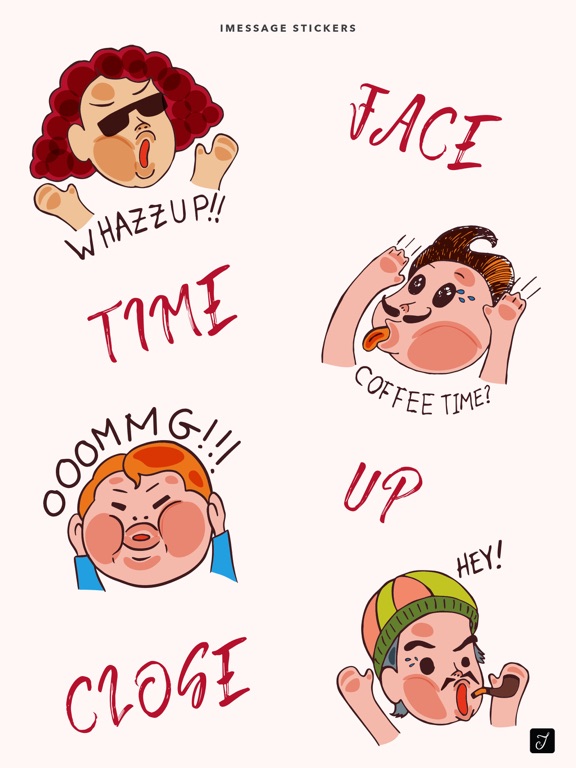 Screenshot #4 pour Face Time Up Close Stickers