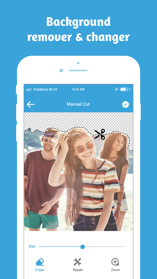 #4. Auto Image Background Editor (iOS) 由: Nitin Katrodiya