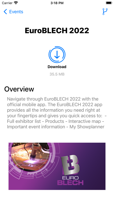 EuroBLECH 2022 Screenshot