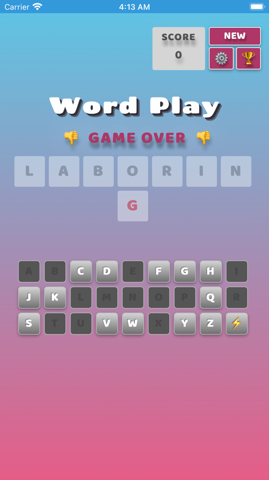 #2. Word Guess Play Challenge (iOS) 由: Jorge Hugo Sanz Saez