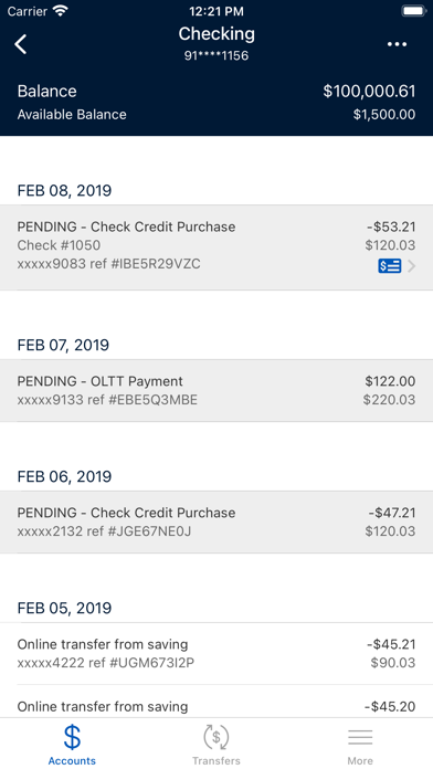 US Metro Bank Personal Screenshot