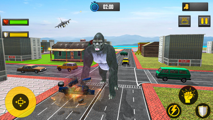 Angry Gorilla City Attack Game