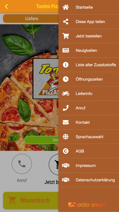 Tontini Pizza Augsburg Screenshot