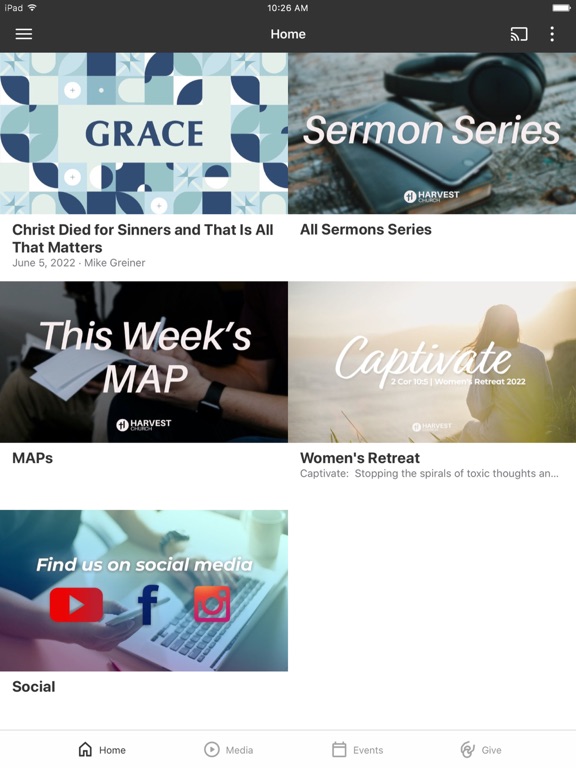 Harvest Church PA iPad screenshot 1 - Education app