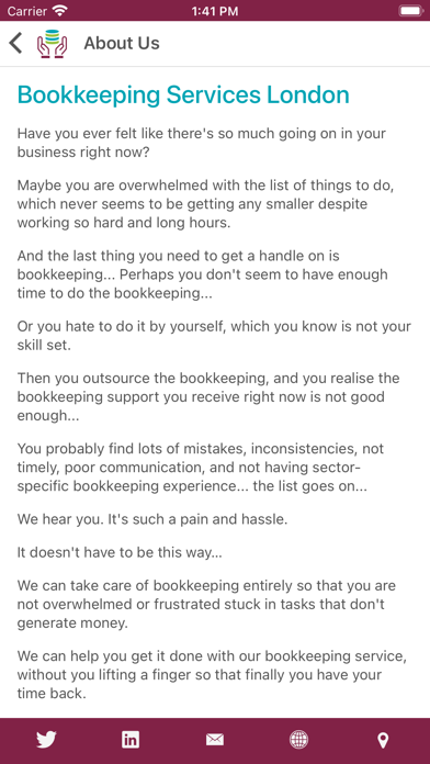 Bookkeeping Services London Screenshot