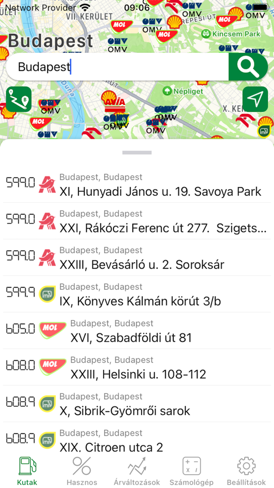 Benzinkút Árak - üzemanyagár - 1.1 - (iOS)