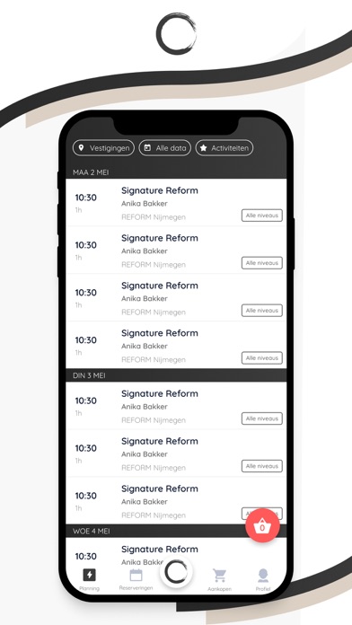 REFORM Pilates Boutique Screenshot