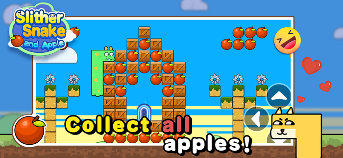 Slither Snake and Apple