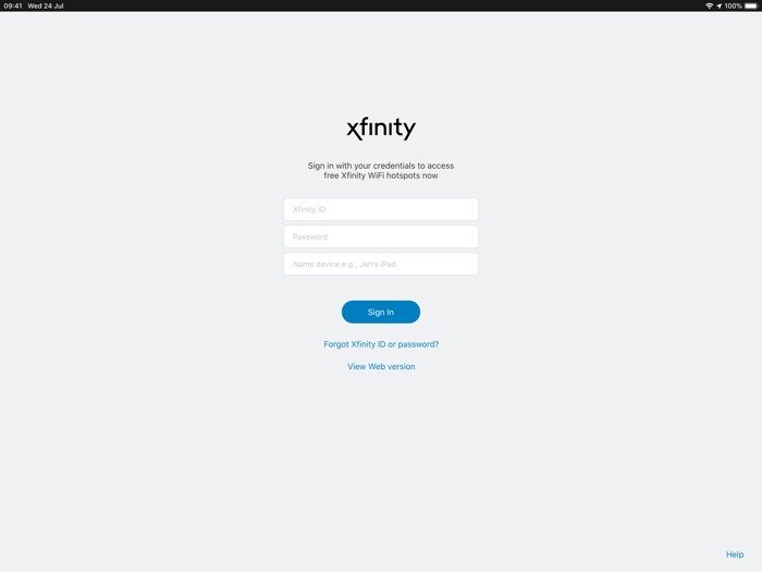Xfinity WiFi Hotspots