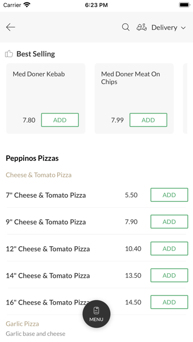 Peppinos Pizza Swansea Screenshot