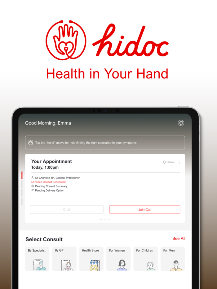 Hidoc – Telehealth App in SG