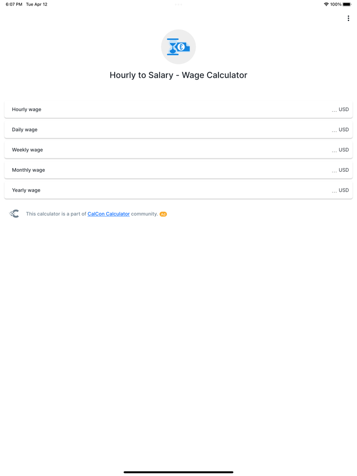 Hourly to Salary - Wage