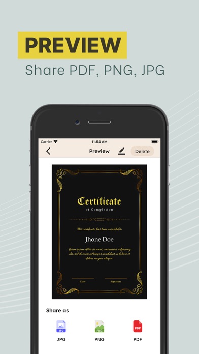 Certificate Templates & Maker Screenshot