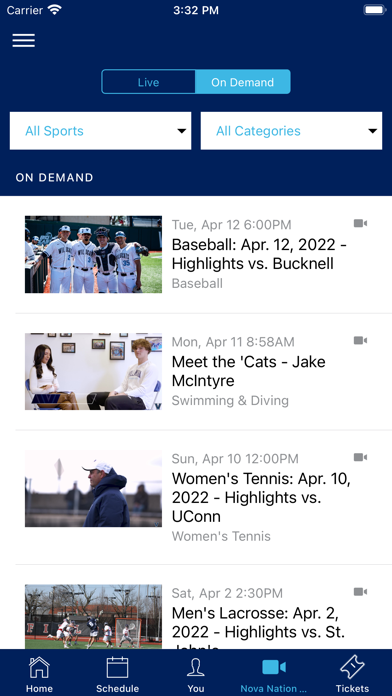 Nova Athletics Screenshot
