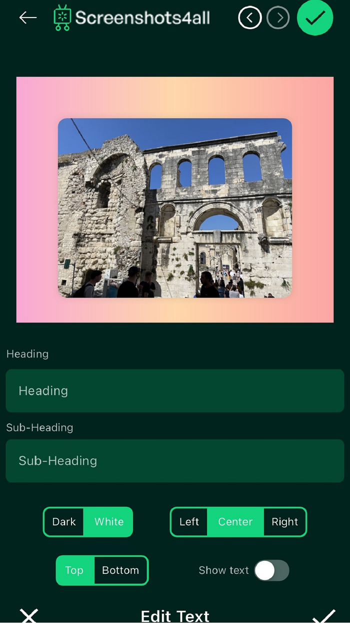 Screenshots and Mockups for All