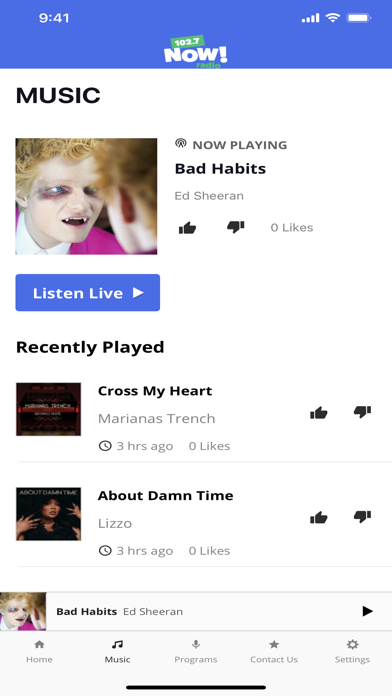 102.7 NOW!radio Vancouver Screenshot