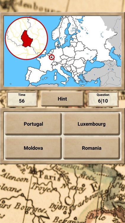 Europe Geography - Quiz Game