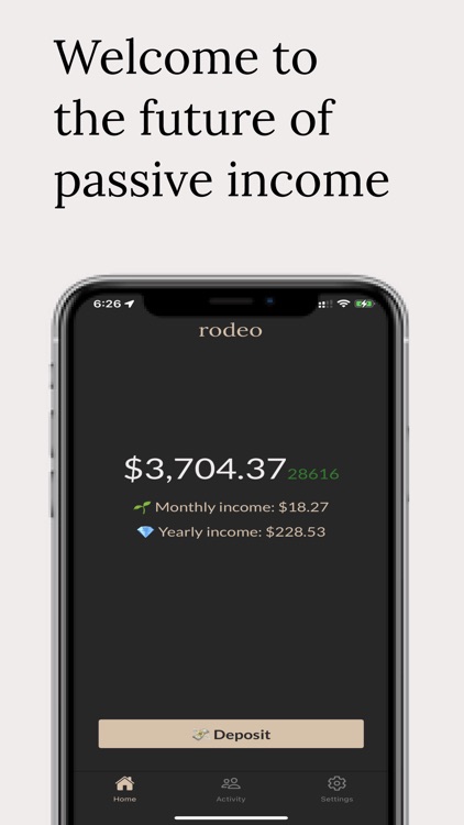Rodeo: Earn Passive Income