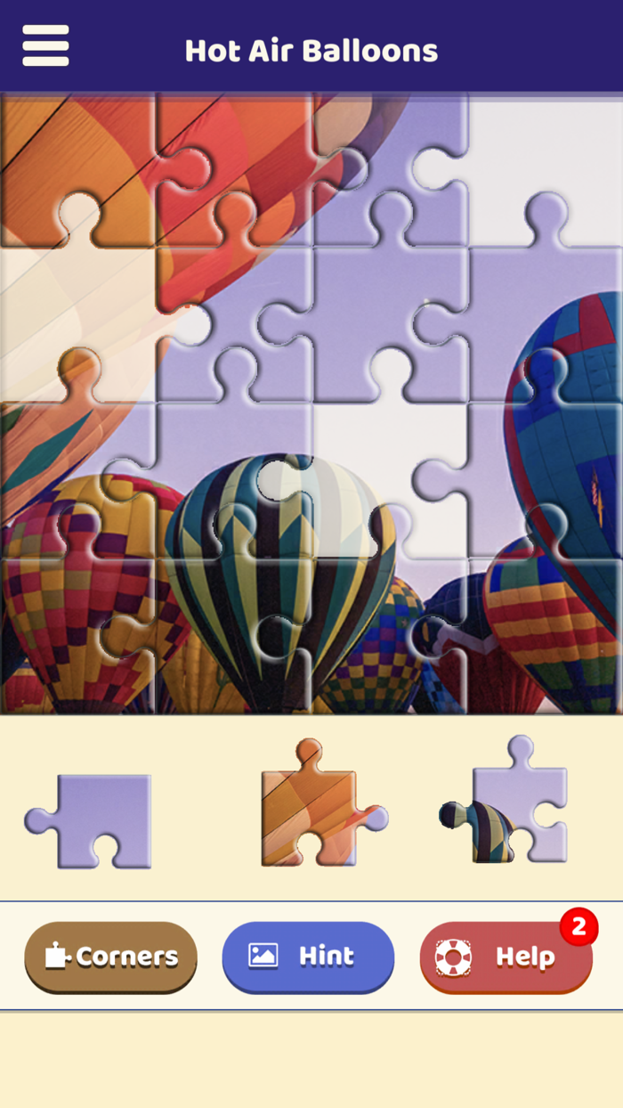 Hot Air Balloons Puzzle