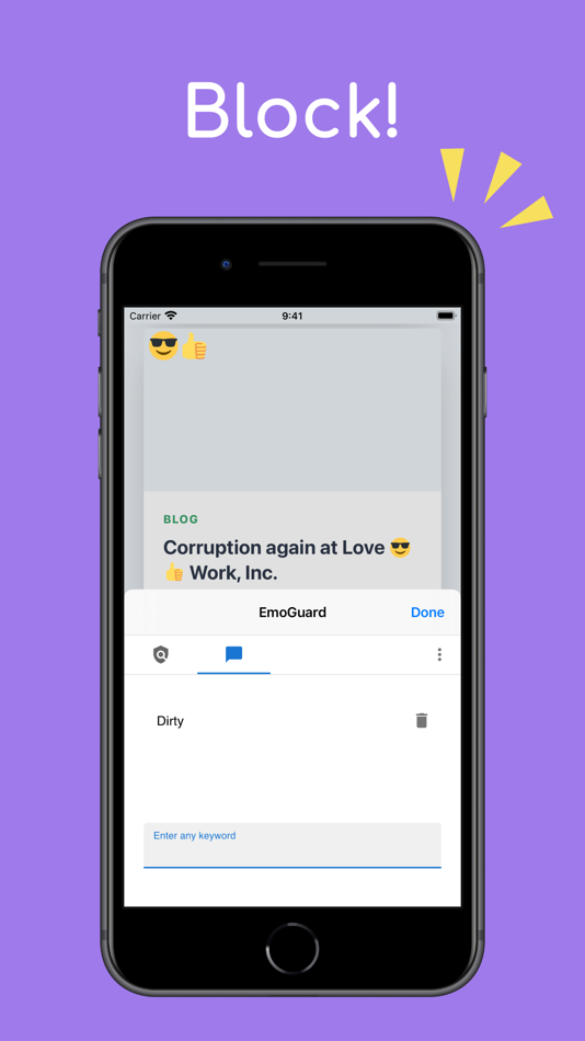 #3. EmoGuard - Keyword Blocker (iOS) 게시자: Tatsuya Sasaki