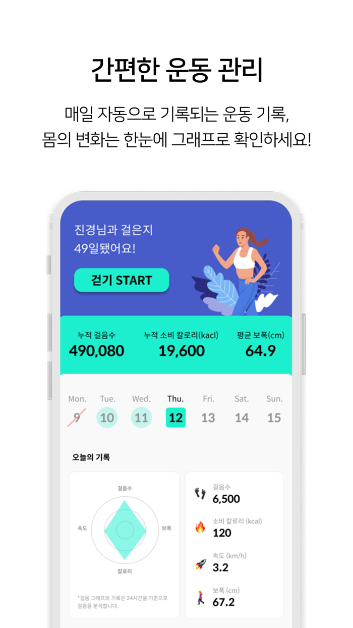 베러스텝 - 다이어트 걷기, 체중 감량, 칼로리 관리