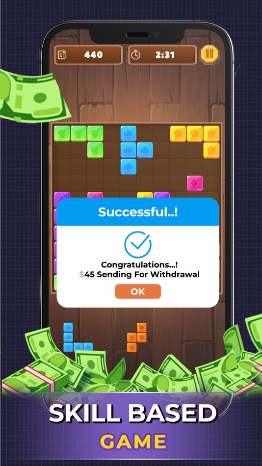 #5. Block Puzzle: Win Real Money! (iOS) 来自: GamesQuiver Studios (OPC) Private Limited