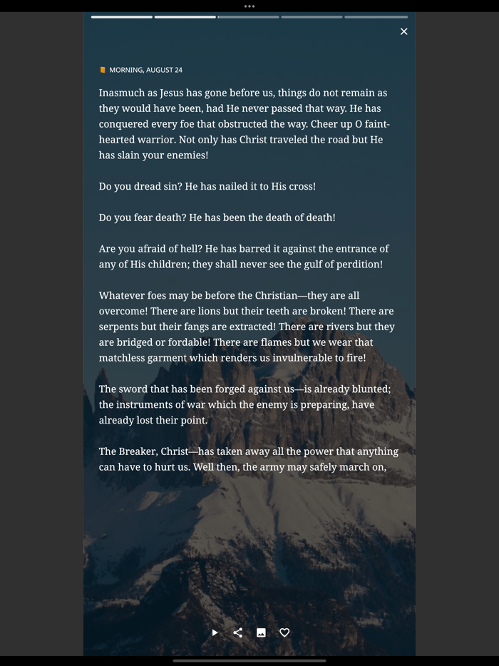 Daily Spurgeon Devotionals