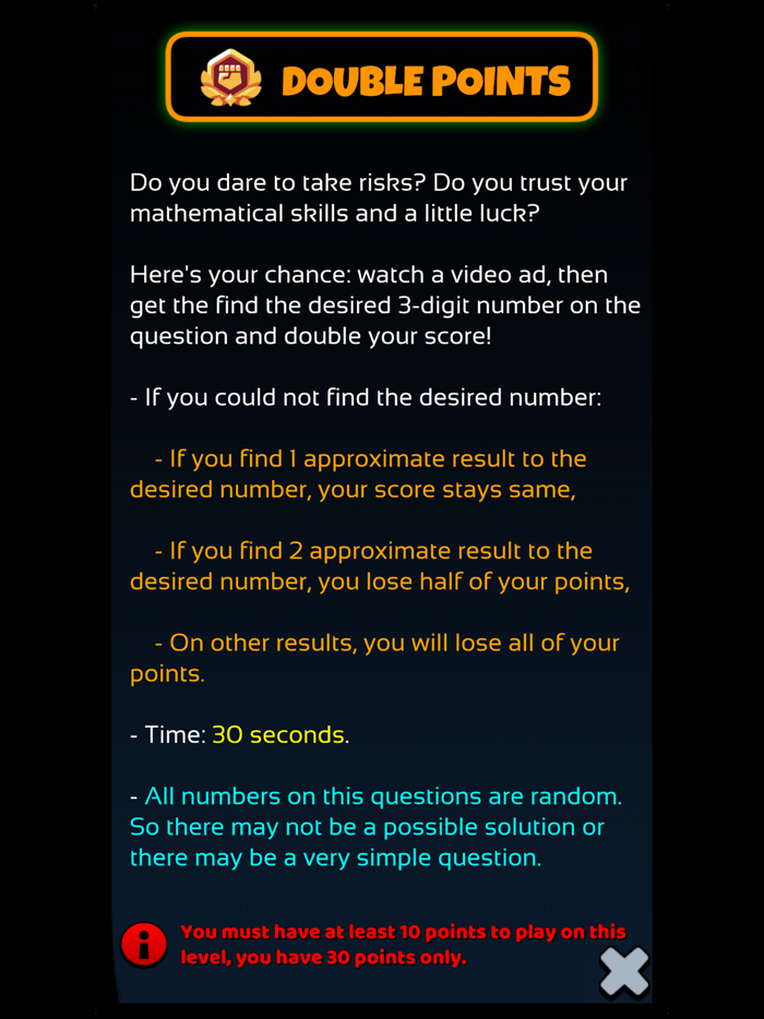 Mathematics Quiz Game