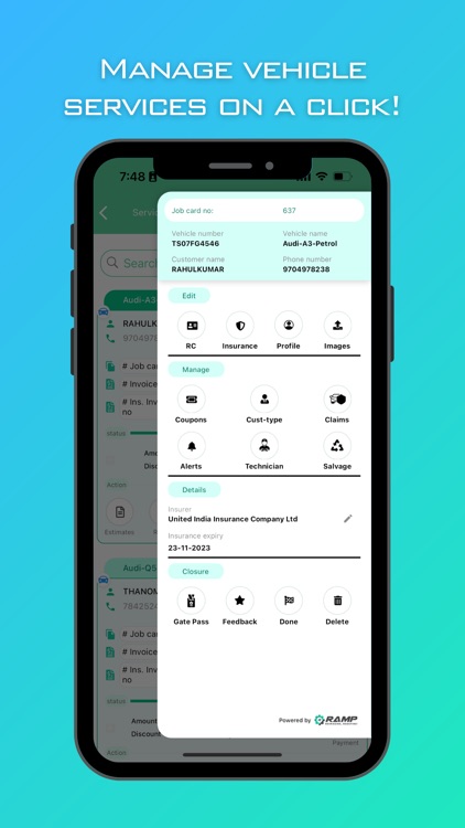 RAMP Garage/ Workshop Software