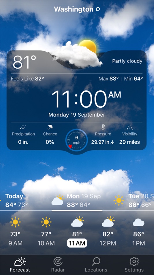 #3. Weather Live° - Local Forecast (iOS) 由: Mosaic S.r.l.