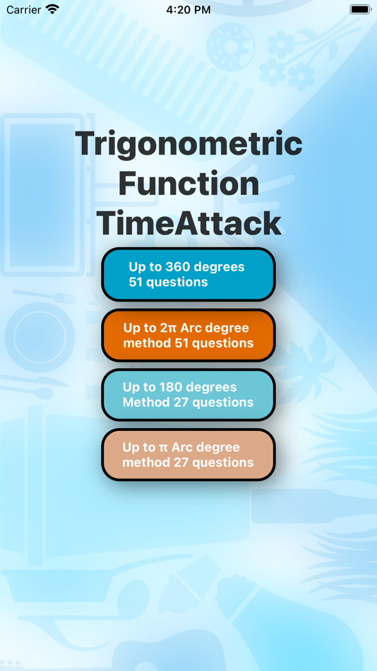 #1. Trigonometric Time Attack (iOS) 由: takamitsu furuya