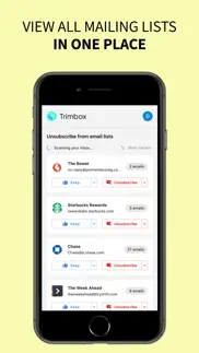 trimbox: email inbox cleaner iphone screenshot 2