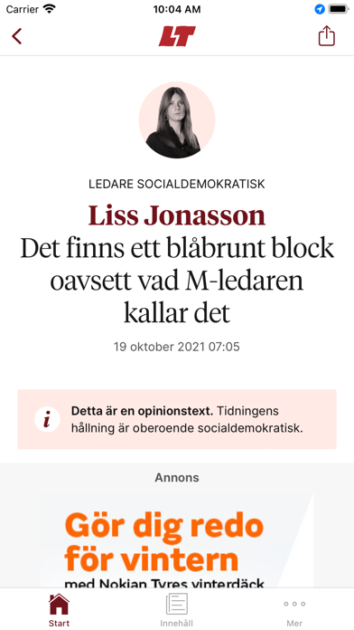 Screenshot #2 pour LT Östersund Nyhetsapp