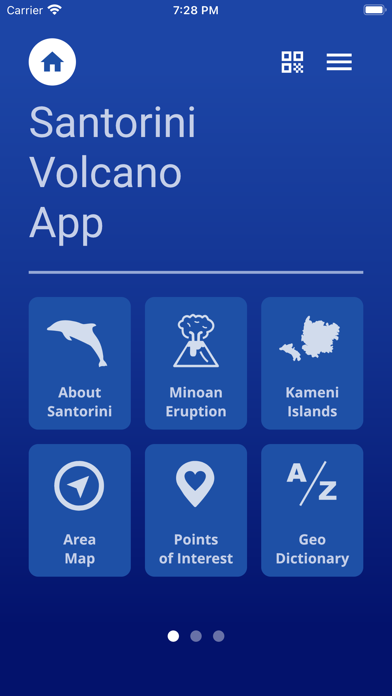 Screenshot 1 of Santorini Volcano App