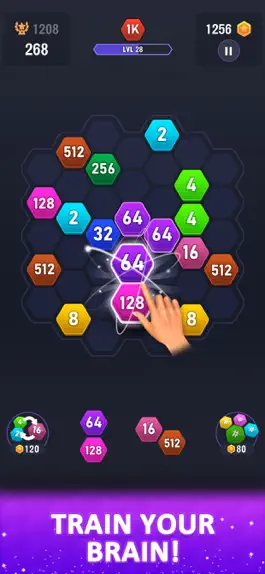 Game screenshot Hexa Number: 2048 puzzle game mod apk